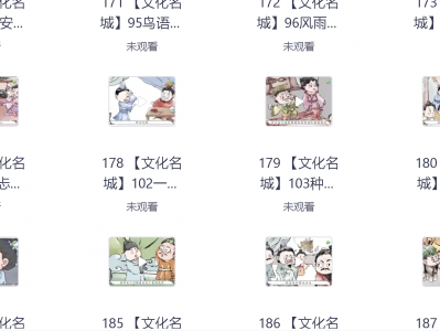 199元收集的跟着成语去旅游【196集全】（千年古都76集+文化名城120集）